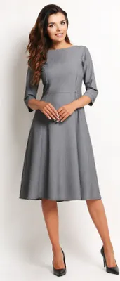 Produktbild von Awama Formelle Frauenkleider Yseudamor A112 grau L