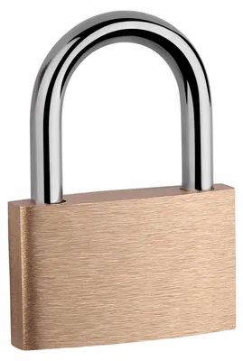Produktbild von LOB KD25 Messing Vorhängeschloss Schnappriegel 2 Schlüssel