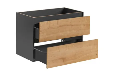 Zdjęcie produktu dla Brak Elegancka Szafka Łazienkowa 80Cm Z 2 Szufladami – Nowoczesny Design