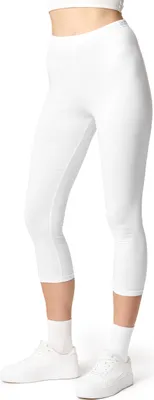 Produktbild von Ladeheid Damen 3/4 Leggings aus Baumwolle LA40-132 (Weiß, XS)