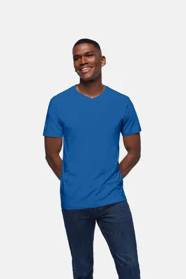Produktbild von HAKRO Classic V-Shirt 226 royalblau, L