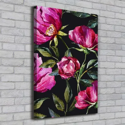 Produktbild von Tulup® Leinwandbild - 70x100cm - Wandkunst - Drucke auf Leinwand - Leinwanddruck - Wohnzimmer Wanddekoration XXL - Wohnung Deko Kunstdrucke - Blumen & Pflanzen - Rosa - Maki