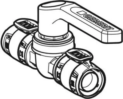 Produktbild von GEBERIT 619857001 FlowFit Kugelhahn