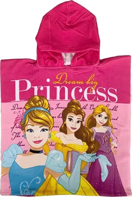 Produktbild von Kinderponcho Disney 50 x 100 cm – Prinzessinnen/Traumprinzessin