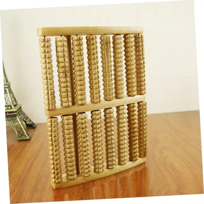 Produktbild von Fußmassagegerät, Fußroller, Holzfußroller, Holzmassagegerät, Massagegerät für Fußroller, Fitnessgerät, Freizeitgerät, Holz-Meridian-Massagebürste