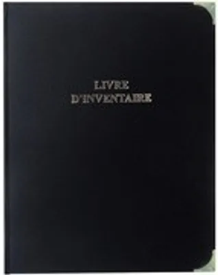 Produktbild von ELVE Classeur ''Livre d'inventaire'', 4 anneaux, en PVC noir D54