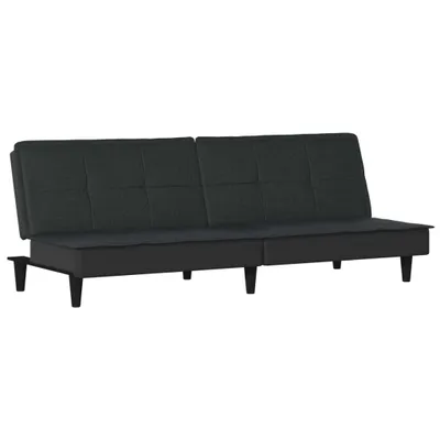 Zdjęcie produktu dla vidaXL Sofa rozkładana czarna tkanina