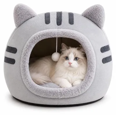 Productafbeelding van ZMCVOE Kattenhol, 40 x 40 cm, kattenbed, grot voor katten en kleine honden