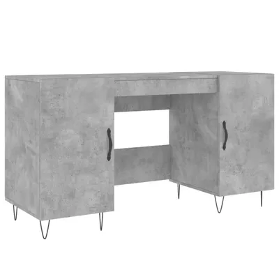 Produktbild von vidaXL Schreibtisch Betongrau 140x50x75 cm Holzwerkstoff
