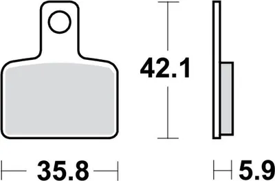 Zdjęcie produktu dla Zestaw klocków hamulcowych TRW MCB851 Evo 2T T6
