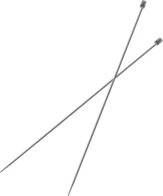 Immagine prodotto di Set di aghi da maglia in alluminio per lavori a mano - 2 pezzi - 35 cm - Resistenti e durevoli