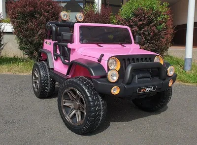 Produktbild von Elektroauto für Kinder 12V Jeep mit 45W Motoren in pink für Mädchen