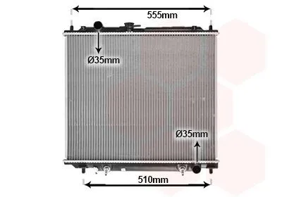Produktbild von VAN WEZEL 32002138 Kühler Wasserkühler Motorkühler für MITSUBISHI PAJERO II (V3W, V2W, V4W)