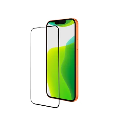 Produktbild von BeHello BEHTEM00252, Apple, iPhone 13 mini, Antibakteriell, Staubresistent, Schlagfest, Kratzresistent, Transparent, Schwarz, 1 Stück(e)