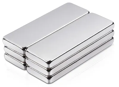 Produktbild von 6 große, starke Magnete, 30x10x3mm Neodym-Magnete, extra starke Flachmagnete, starke kleine Magnete für Magnettafeln, Küchenschränke und rechteckige magnetische Whiteboards.
