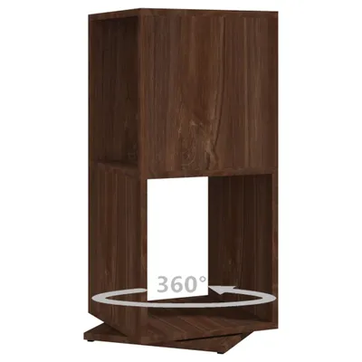 Immagine prodotto di Scaffale incernierato effetto rovere marrone 34,5x34,5x75,5 cm Materiale a base di legno