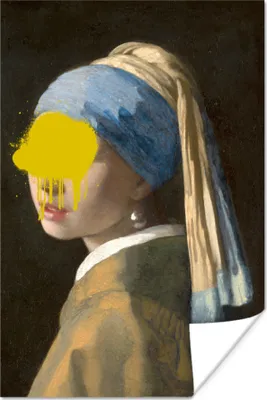 Produktbild von MuchoWow® Poster Mädchen mit Perlenohrring - Johannes Vermeer - Gemälde 60x90 cm - Wanddekoration