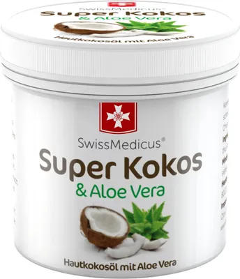 Produktbild von Swiss Medicus Super Kokosnussöl mit Aloe Vera 150ml