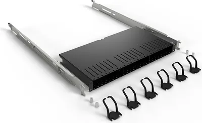 Produktbild von PATCHBOX PBXFRAME, Kabelmanagementtafel, Schwarz, 1 Stück(e), 4,35 kg