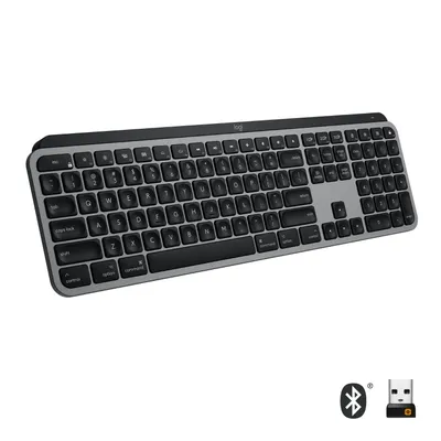 Produktbild von Logitech MX Keys für MAC Wireless Tastatur USB-C/Bluetooth, beleuchtete Tasten–Schweizer QWERTZ