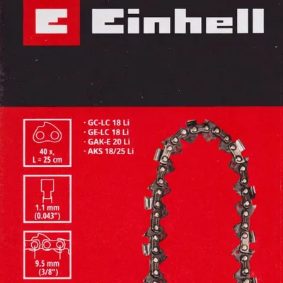 Produktbild von Einhell Sägekette 25, 3/8", 40 TG, 1,1 mm GE-LC 18/25 Li, GE-LC 18/25 Li