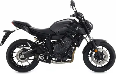 Obrázok produktu pre ARROW thunder tmavý hliníkový násuvný tlmič s koncovkou na kapotu pre Yamaha Mt-07