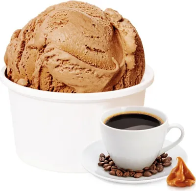 Produktbild von Joghurt Kaffee Low Carb Eis Pulver Vegan Zucker-, laktosefrei 10 kg