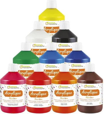 Produktbild von Avenue Mandarine Rainbow - 10er-Set Farbtöpfe 500ml - Mehrfarbig RB0250010K01C