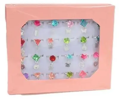 Immagine prodotto di Set di anelli Kinder, 24 pezzi, regolabili, colorati