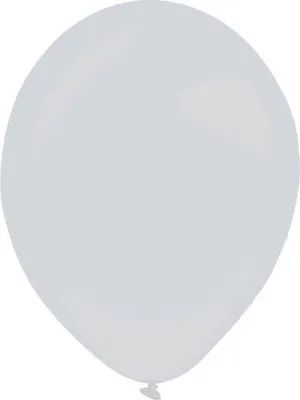 Zdjęcie produktu dla Balony lateksowe Srebrne, Decorator Metallic Silver, 35cm, 50 szt.