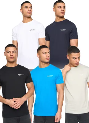 Immagine prodotto di Henleys - Maglietta "Henycore" da uomo (confezione da 5) BG2090 (L) (A colori)