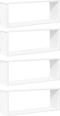 Produktbild von vidaXL Würfelregale 4 Stk. Weiß 60x15x23 cm Holzwerkstoff