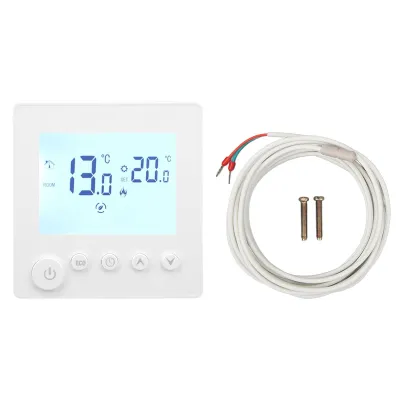 Zdjęcie produktu dla Termostat cyfrowy Wyświetlacz LCD Regulacja czasu Regulator temperatury do ogrzewania