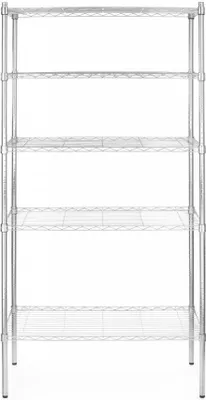 Obrázok produktu pre HENDI Úložný regál s 5 policami, chróm, 910x455x(H)1830mm