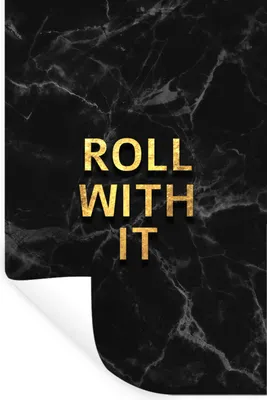 Produktbild von MuchoWow® Wandtattoo Wandsticker Wandaufkleber Zitate - Sprichwörter - Gold - Marmor 80x120 cm Selbstklebend und Repositionierbar - Repositionierbar - Wasser abweisend