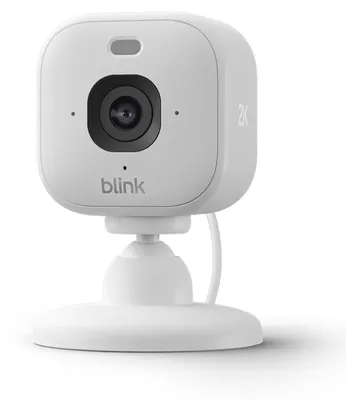 Produktbild von Blink Mini 2K+, IP-Sicherheitskamera, Drinnen, Kabellos, Tisch/Bank, Weiß, Cube