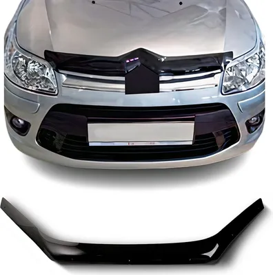 Image de Deflecteurs d'air capot de voiture pour Citroen C4 I 2008-2010 Acrylique Noir