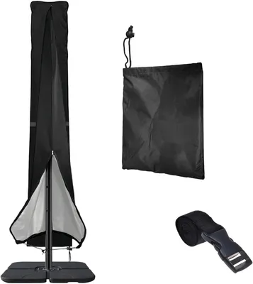 Produktbild von Ampelschirmhülle 240 x 57 cm, 210D Oxford, wasserdicht, für Garten