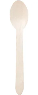 Image de Couvert Bouleau X100cuillere 16cm - Publi Embal