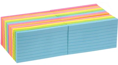 Produktbild von Set von 1920 Selbstklebenden Notizen in 6 Farben