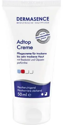 Produktbild von Körpercreme, Dermasence, Adtop, Intensive Feuchtigkeitscreme gegen Neurodermitis und Ekzeme, 50ml
