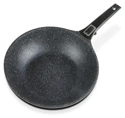 Productafbeelding van Wokpan 28 cm van hoogwaardig gegoten aluminium