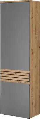Produktbild von Garderobenschrank - Artisan Eiche Nachbildung - Grau - B 60 cm - 1 Tür