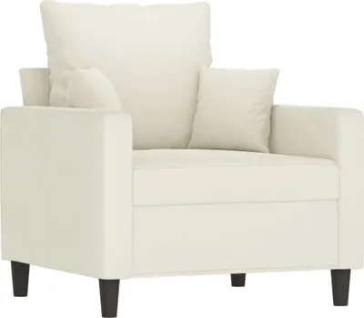 Produktbild von vidaXL Sessel Creme 60 cm Samt