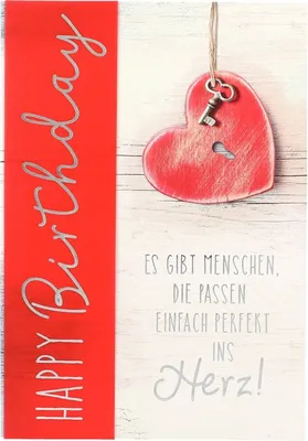 Produktbild von 1 xGeburtstagskarte 42/Happy Birthday Es gibt Menschen, die