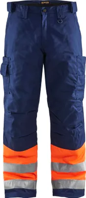 Produktbild von Blakläder High Vis Bundhose 1862 1811 in div. Farben, Farbe:orange/marineblau, Größe:D120 (D30)
