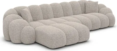 Produktbild von Bouclé L-Form Sofa Liora Sand Links