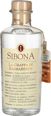 Produktbild von Sibona La Grappa di BARBARESCO 40% Vol. 0,5l