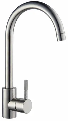 Produktbild von Küchenarmatur Edelstahl 35 cm Einhebelmischer mit schwenkbarem Auslauf, Standarmatur