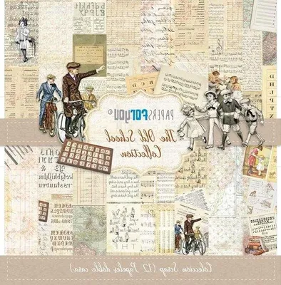 Produktbild von Famanu Scrap Papierset - Dubbelseitiges Knutselpapier - Multicolor